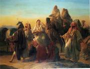 unknow artist Arab or Arabic people and life. Orientalism oil paintings  443 painting